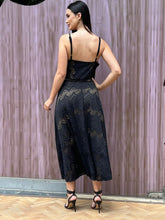 Load image into Gallery viewer, Black Moon Midi Dress

