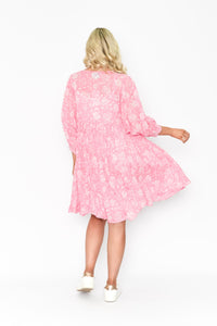 Pink Boho Dress