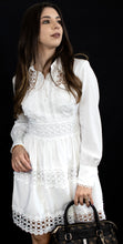 Load image into Gallery viewer, Mar White Dress With Lace and Long Sleeves
