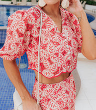 Load image into Gallery viewer, Two Piece Set - Red Short &amp; Cropped Top
