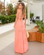 Load image into Gallery viewer, Maxi Dress - Ana Dress - High Neck - Cut out
