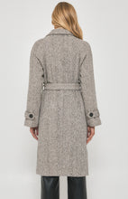 Load image into Gallery viewer, Faux Wool Tweed Double Breasted Coat
