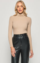 Load image into Gallery viewer, High Neck Fitted Basic Knit Top
